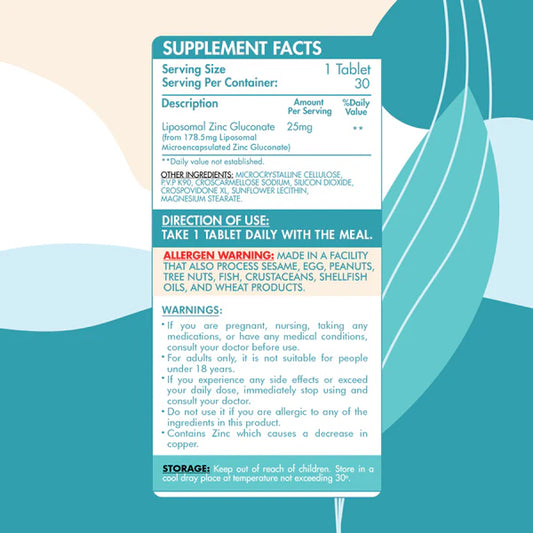 Organic Nation Liposomal Zinc Gluconate-30Ser