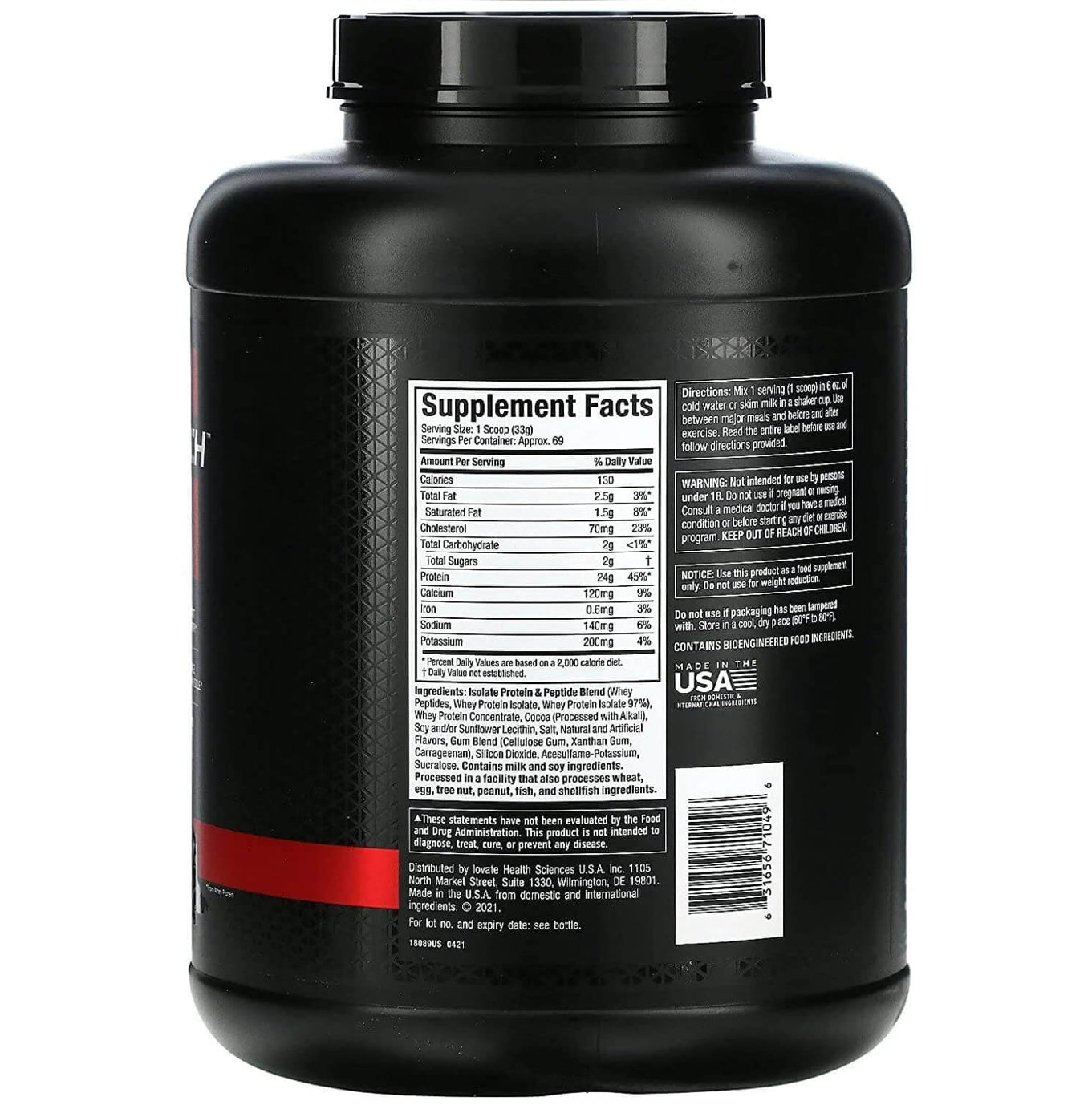 MUSCLETECH NITRO-TECH 100% WHEY GOLD- 69SERV -2.27KG-DOUBLE RICH CHOCOLATE