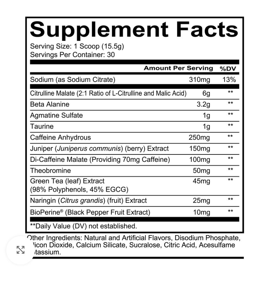 Redcon Total War Preworkout - 30 Serv