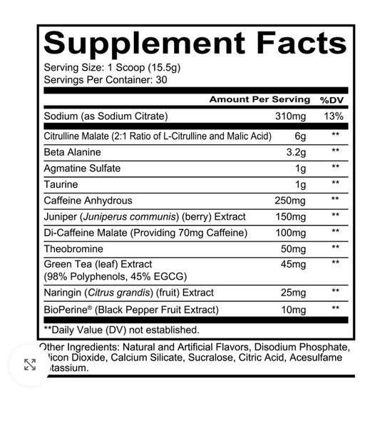 Redcon Total War Preworkout - 30 Serv