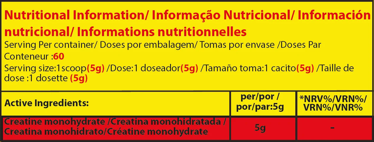 Marvelous Creatine Monohydrate - 60 Servings