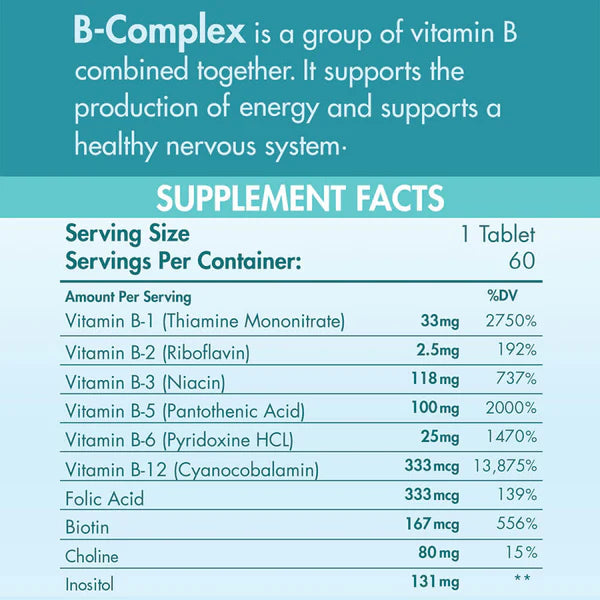 Organic Nation B-Complex Advanced Formula-60Serv