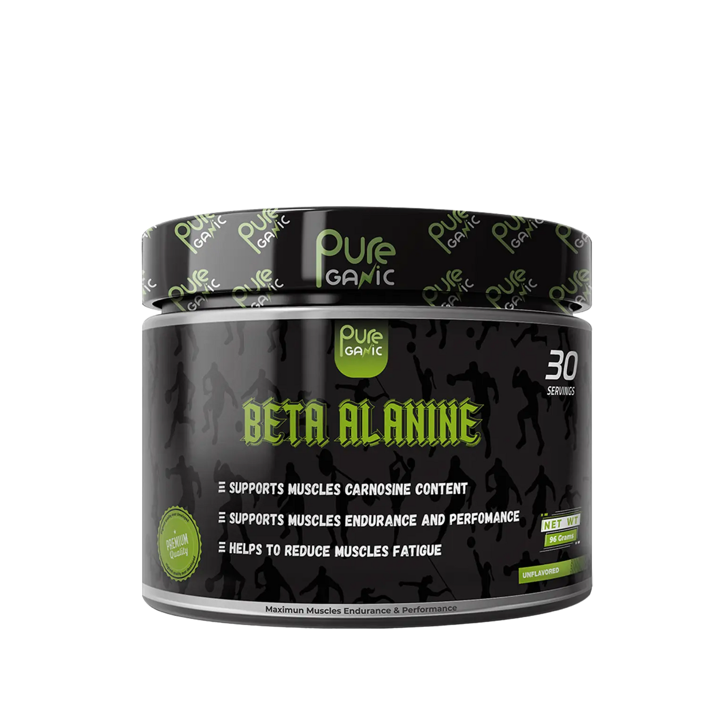 PureGanic Beta Alanine 3200 MG - 30 Servings