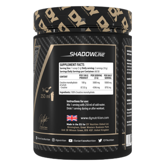 DY Nutrition Creatine Monohydrate - 60 Servings