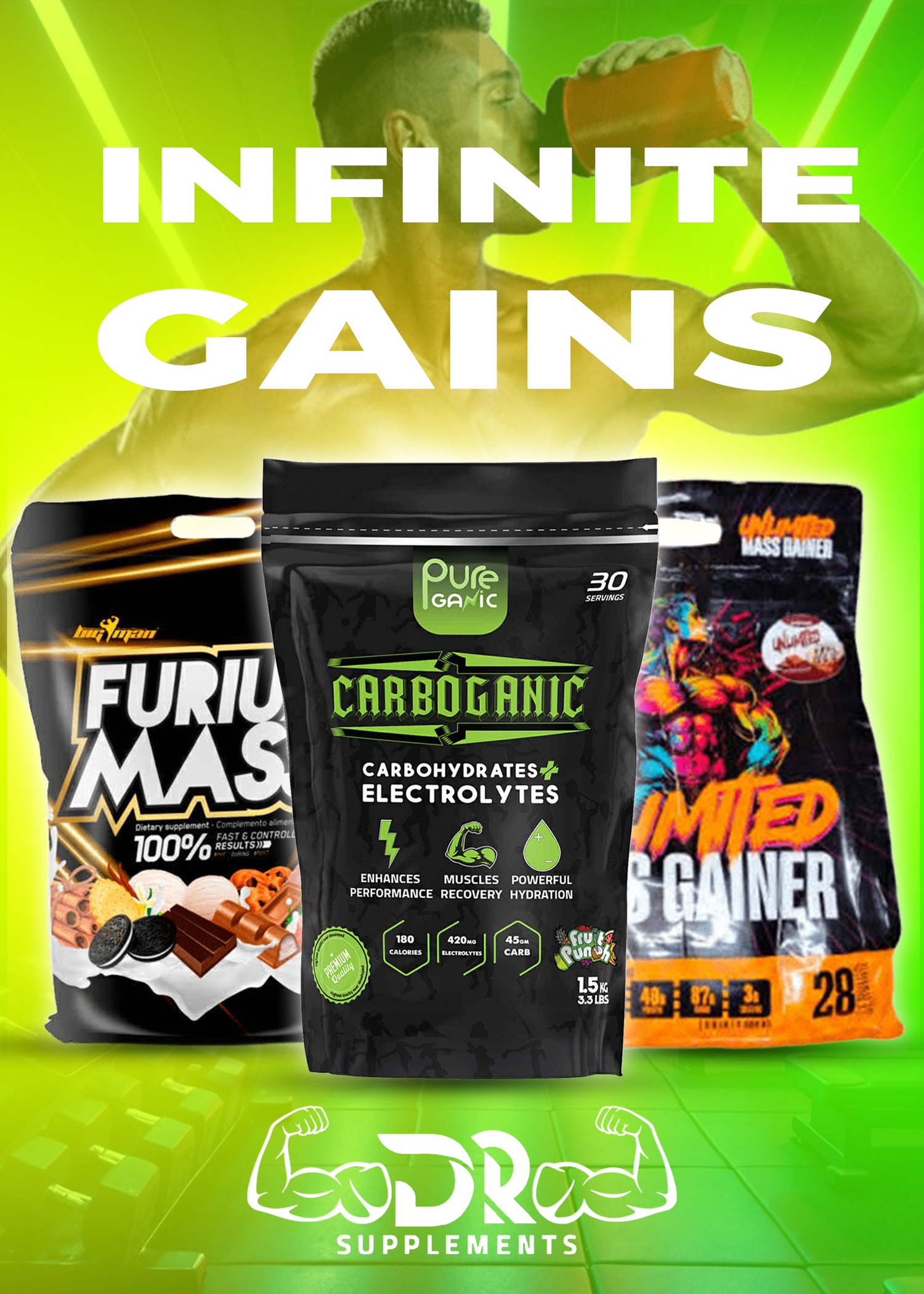 MASS GAINERS & CARBS