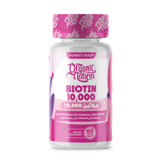 BIOTIN 10,000MCG ULTIMATE HAIR GROWTH-60SERV.-60TABLETS