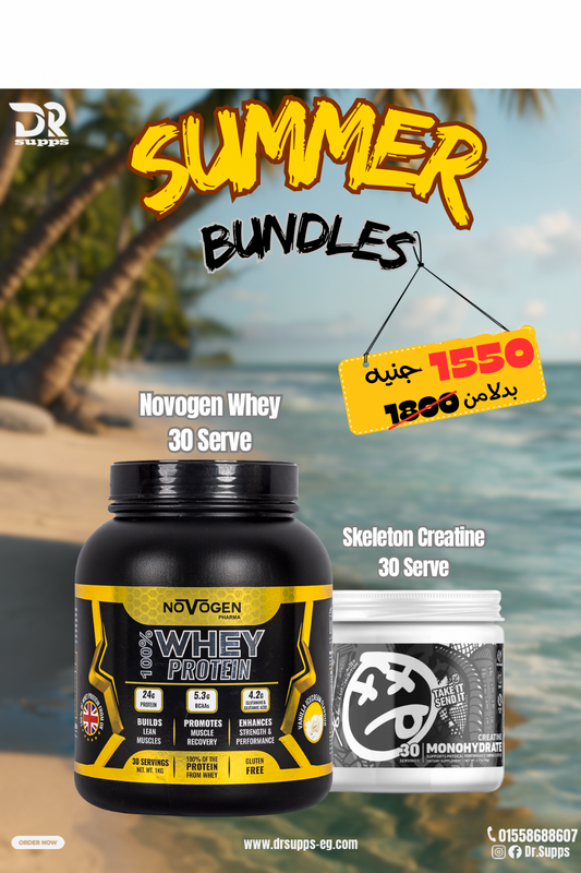 Novogen Whey Protien 30 Serve + Skeleton Creatine 30 Serve