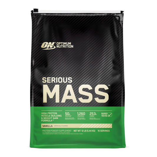 OPTIMUM NUTRITION SERIOUS MASS 5.44KG - 16 SERV