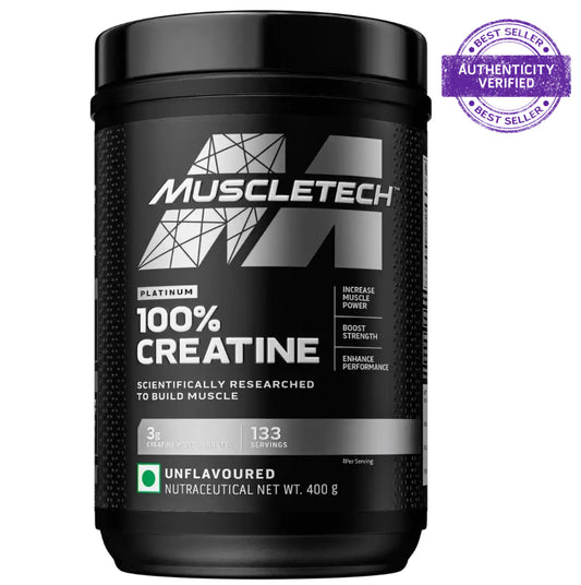 MUSCLETECH PLATINUM 100% CREATINE - 400 GM - 80 SERVINGS