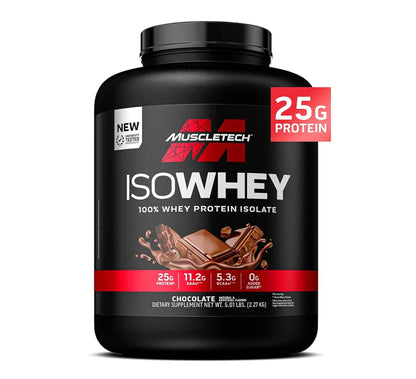 MUSCLETECH ISOWHEY 100% WHEY PROTEIN ISOLATE.-72SERV.-2.27 KG.-CHOCOLATE