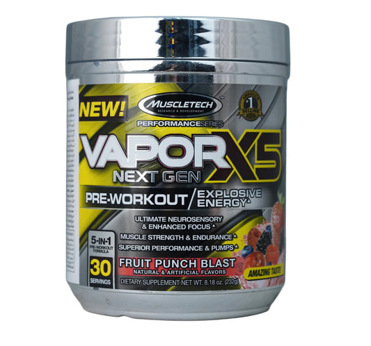 MUSCLETECH VAPOR X5 NEXT GEN-30SERV.-232G-FRUIT PUNCH BLAST