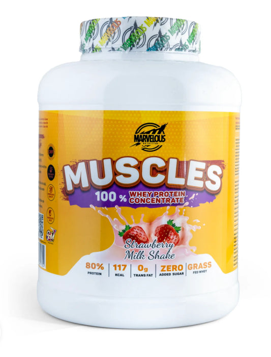 Marvelous Muscles 100% Whey Potein Concentrate 2Kg - 67 Serve