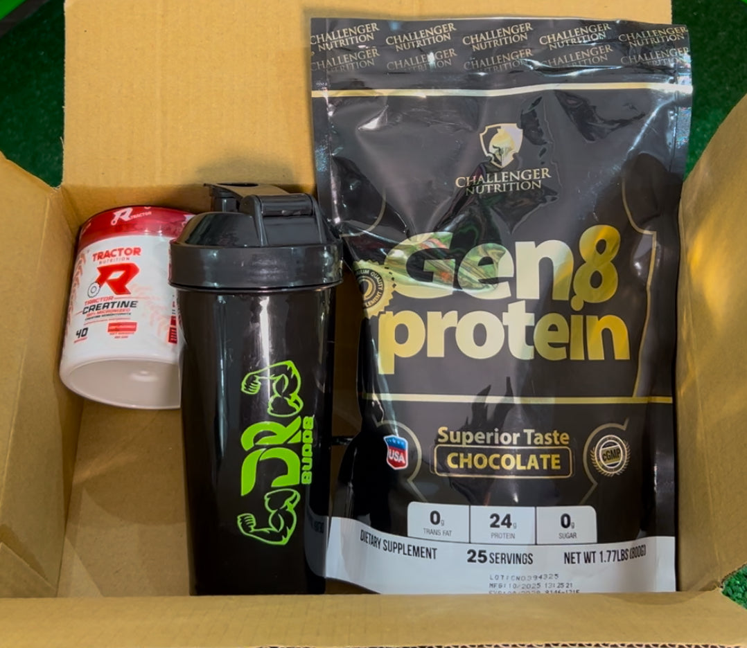 Challenger Protien 25 Serv + Tractor creatine 40 Serv + Free shaker