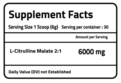PureGanic Citrulline Malate 6000 MG - 30 Servings