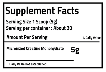 PureGanic Creatine Monohydrate - 30 Servings