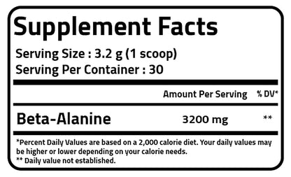 PureGanic Beta Alanine 3200 MG - 30 Servings
