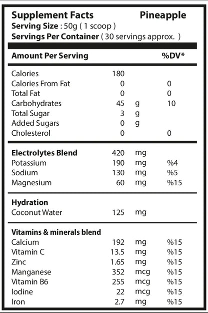 Pureganic Carb 1.5kg - 30 Servings